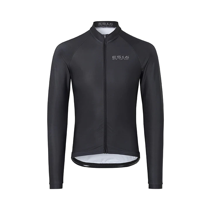 ES16 Long Sleeve Cycling Jersey Andorra - Black