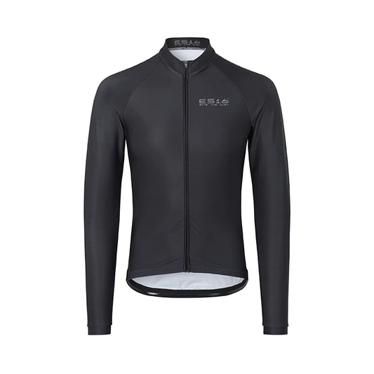 ES16 Long Sleeve Cycling Jersey Andorra - Black