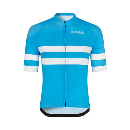 ES16 Cycling Jersey Elite Stripes - Light Blue Stripes