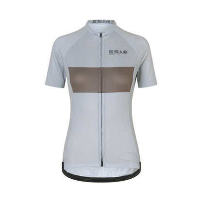 ES16 Cycling Jersey Elite Spin Stripe Cool Gray. Women