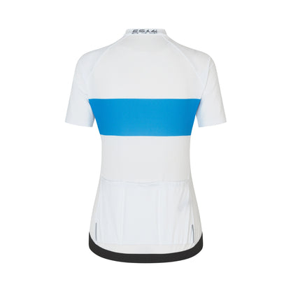 ES16 Cycling Jersey Elite Spin Stripe White. Women
